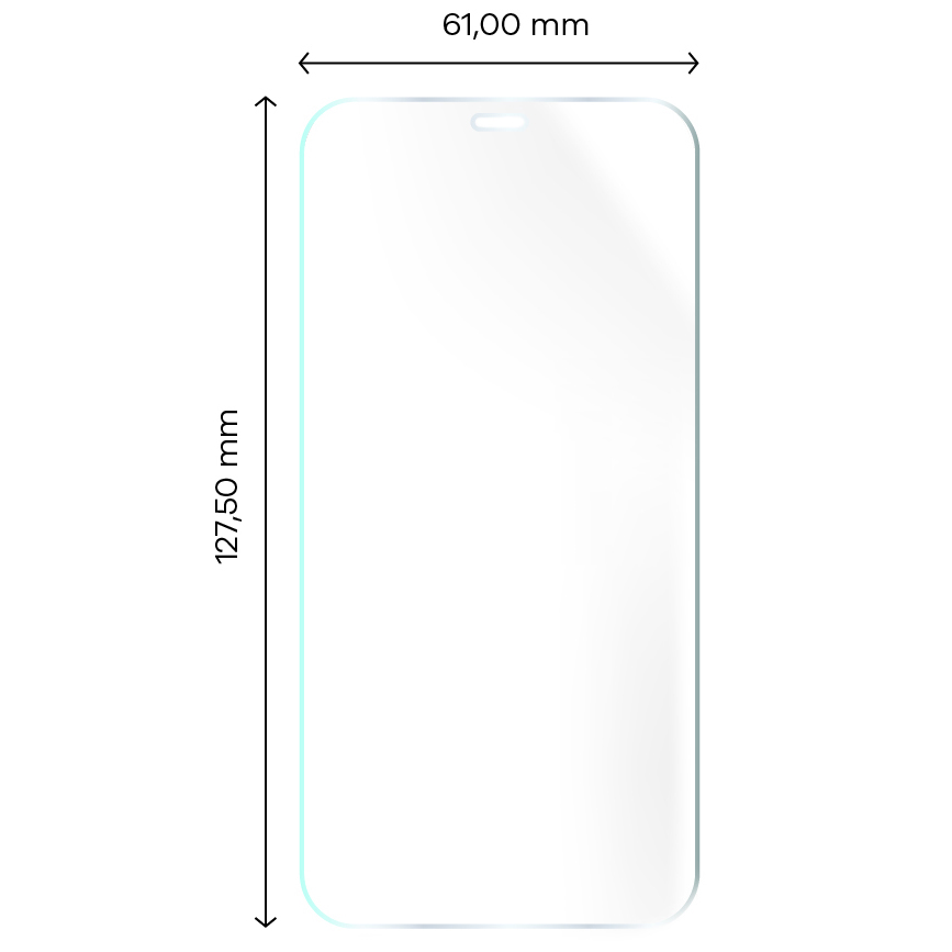 Folia hydrożelowa Bizon Film Hydrogel Front Duo dla iPhone 12 Mini, 2 sztuki